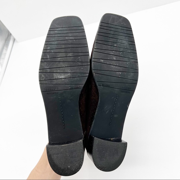 Stuart Weitzman Narrow Brown Suede Loafers - Picture 6 of 7